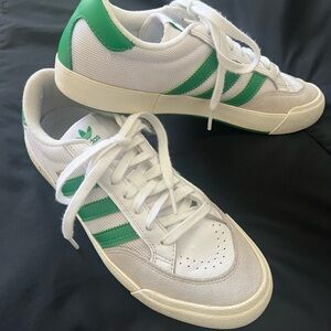 adidas White and Green Sneakers